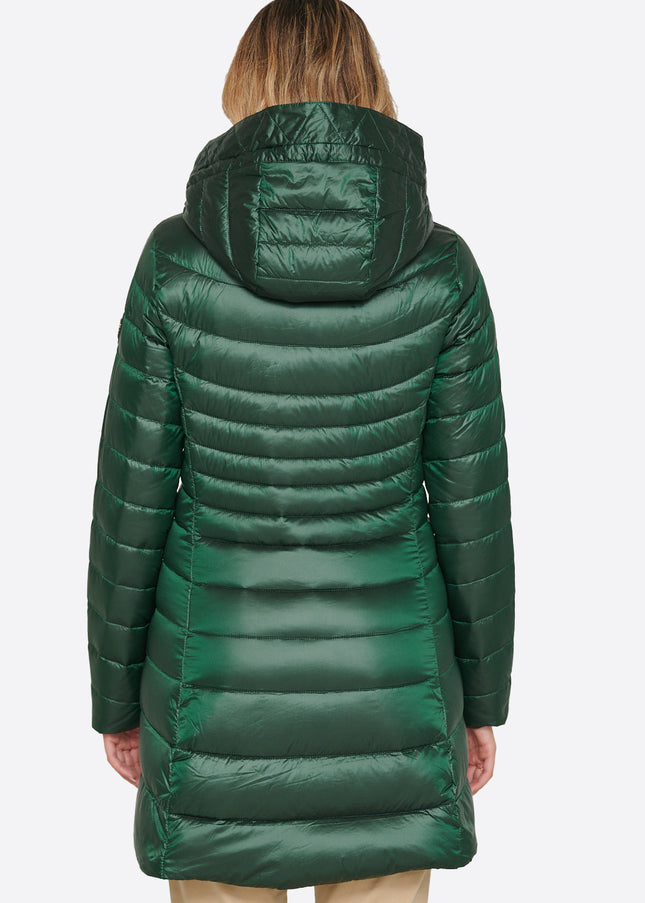 Women's down jacket CRIS Green Forest