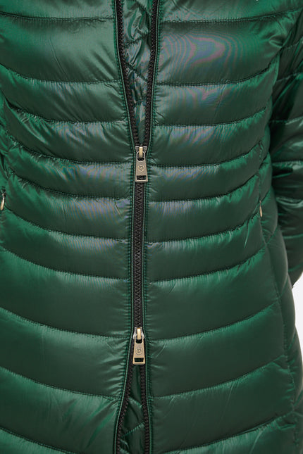 Women's down jacket CRIS Green Forest