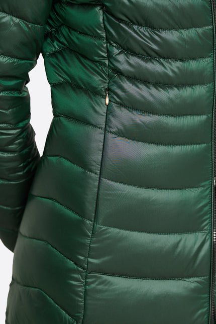 Women's down jacket CRIS Green Forest