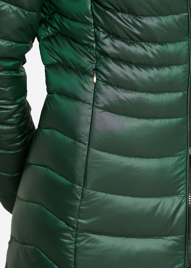 Women's down jacket CRIS Green Forest