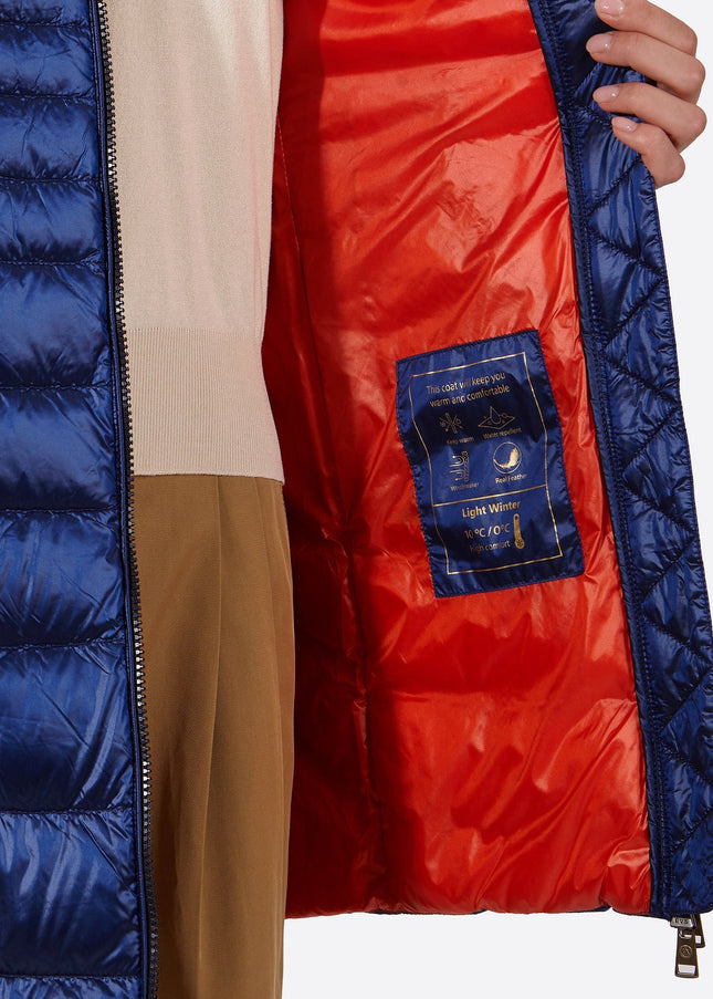 Women's down jacket CRIS Klein Blue