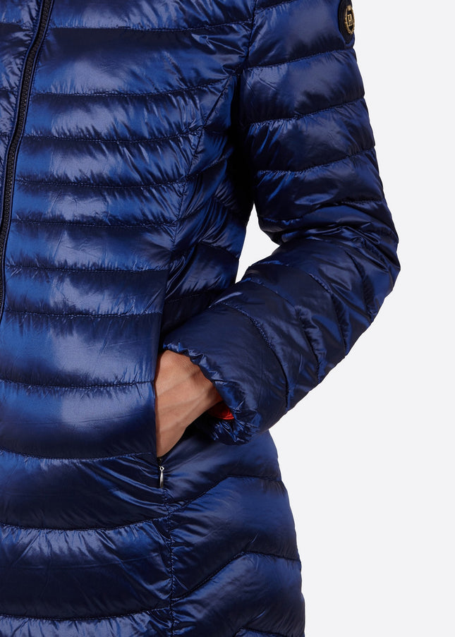 Women's down jacket CRIS Klein Blue