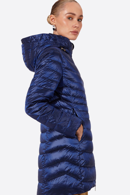 Women's down jacket CRIS Klein Blue