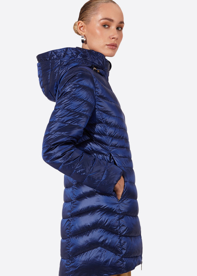 Women's down jacket CRIS Klein Blue