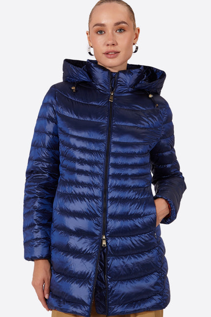 Women's down jacket CRIS Klein Blue