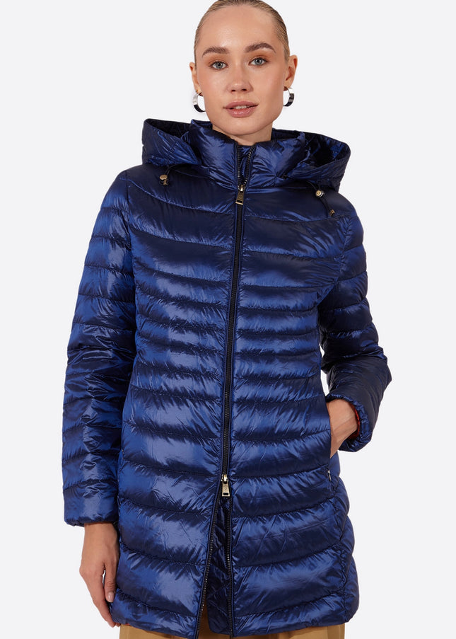 Women's down jacket CRIS Klein Blue