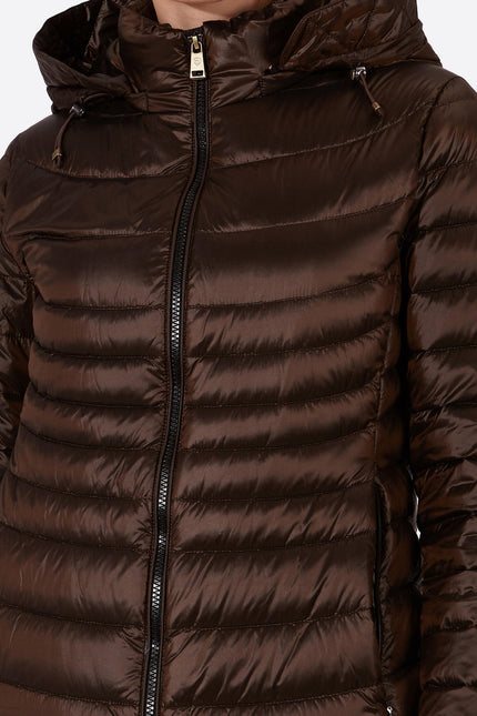 Women's down jacket CRIS Moka