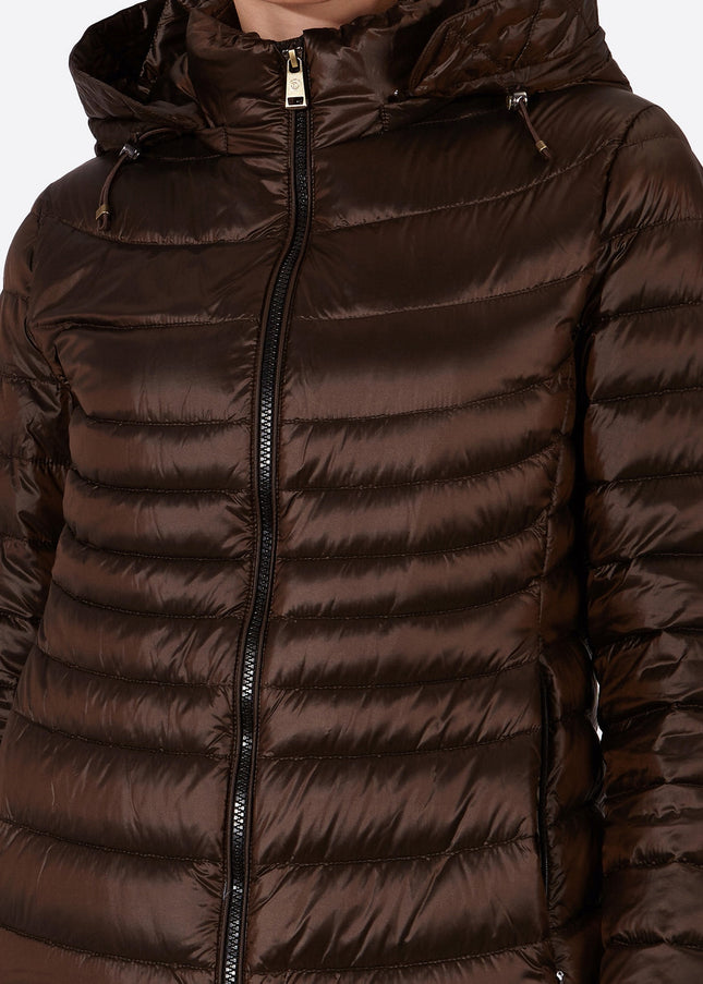 Women's down jacket CRIS Moka