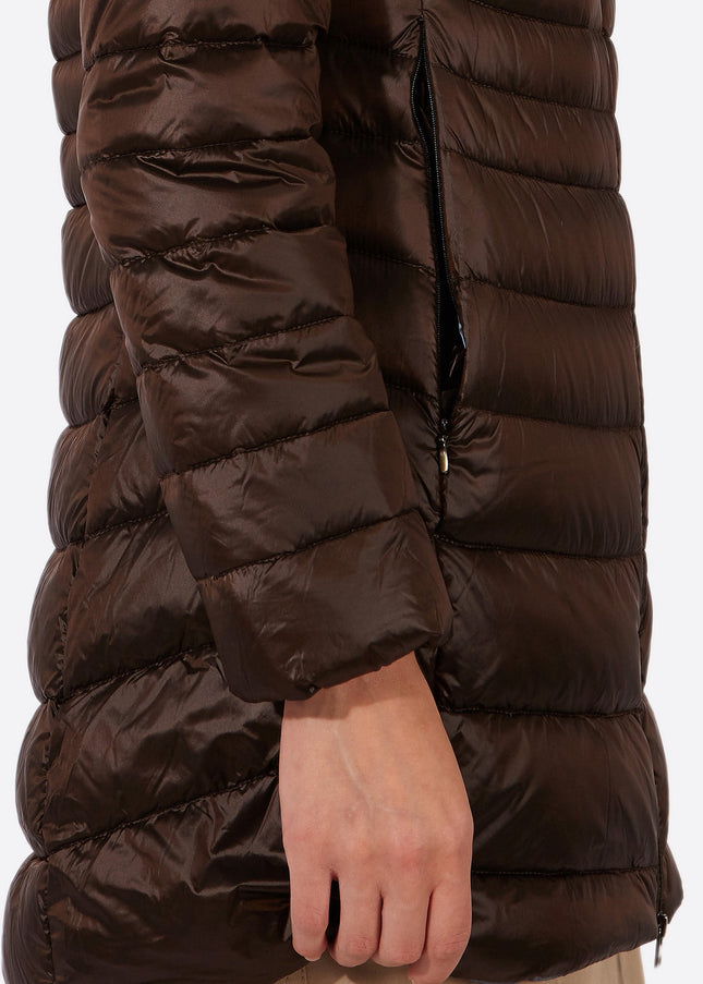 Women's down jacket CRIS Moka