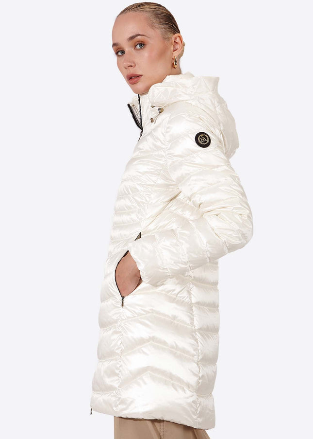 Women's down jacket CRIS Nacre