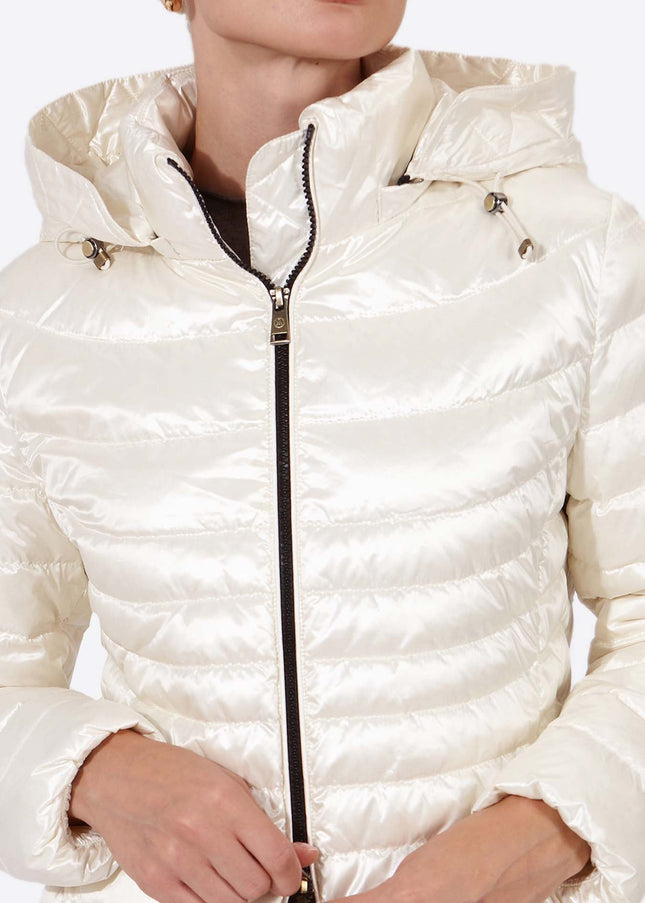 Women's down jacket CRIS Nacre