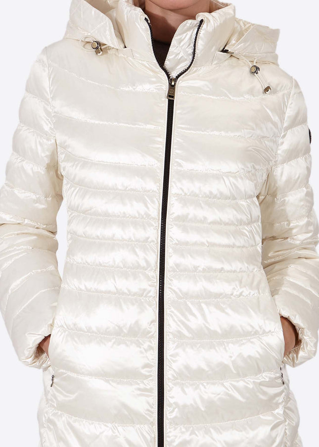 Women's down jacket CRIS Nacre