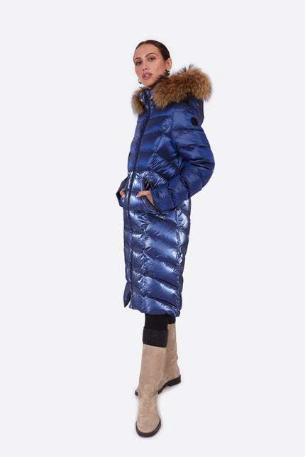 Women's down jacket ELINE  KLEIN BLUE