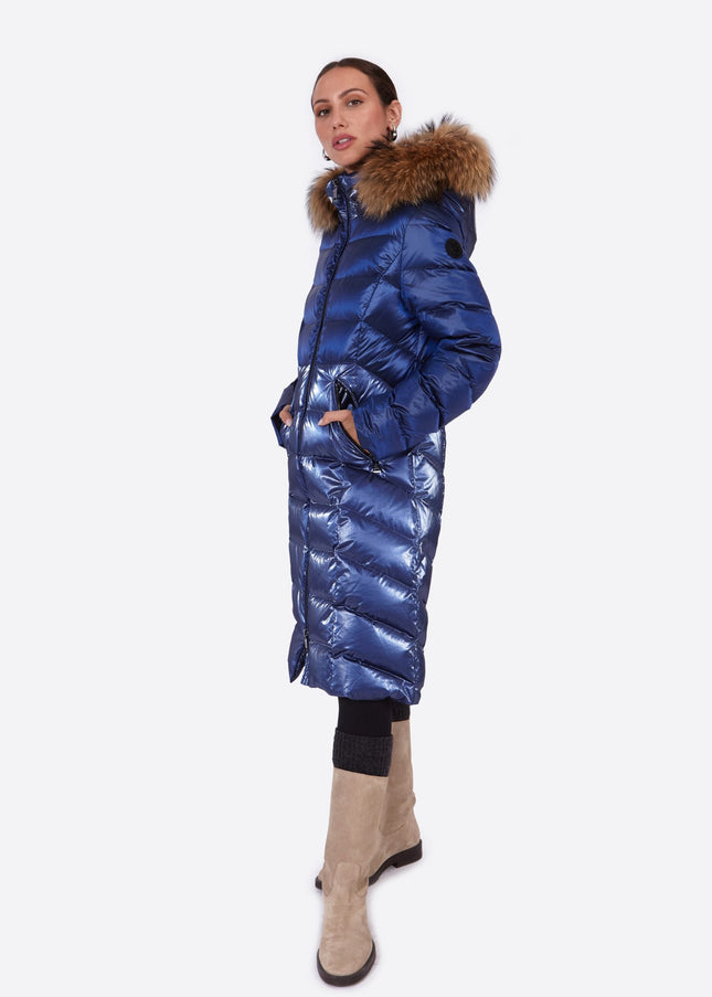 Women's down jacket ELINE  KLEIN BLUE