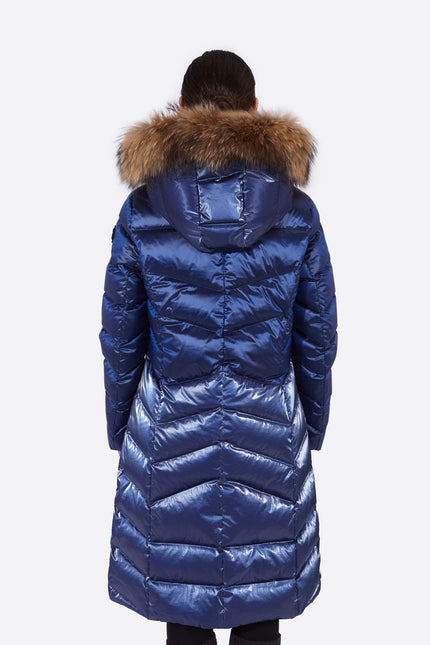 Women's down jacket ELINE  KLEIN BLUE