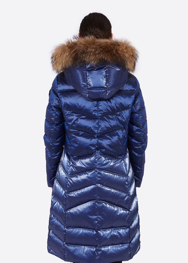 Women's down jacket ELINE  KLEIN BLUE