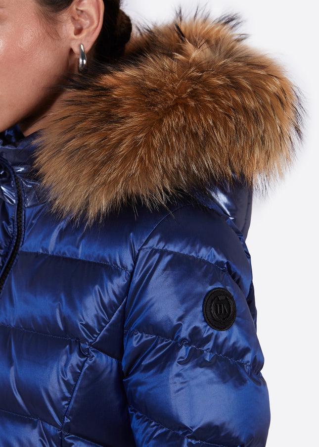 Women's down jacket ELINE  KLEIN BLUE