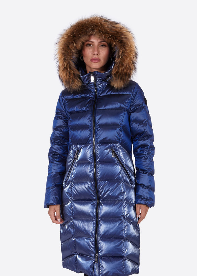 Women's down jacket ELINE  KLEIN BLUE