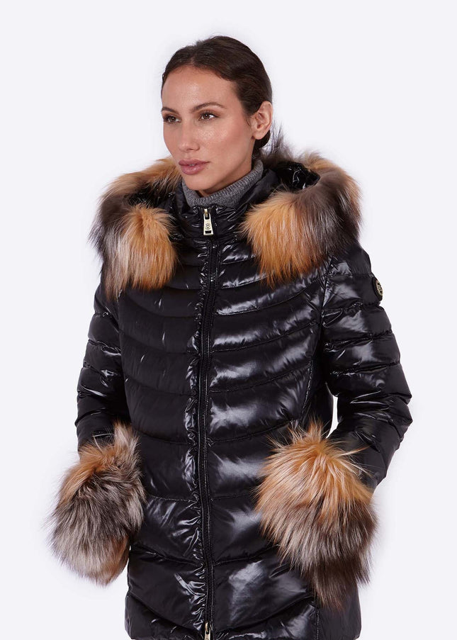 Women's down jacket ELIZABETH BLACK