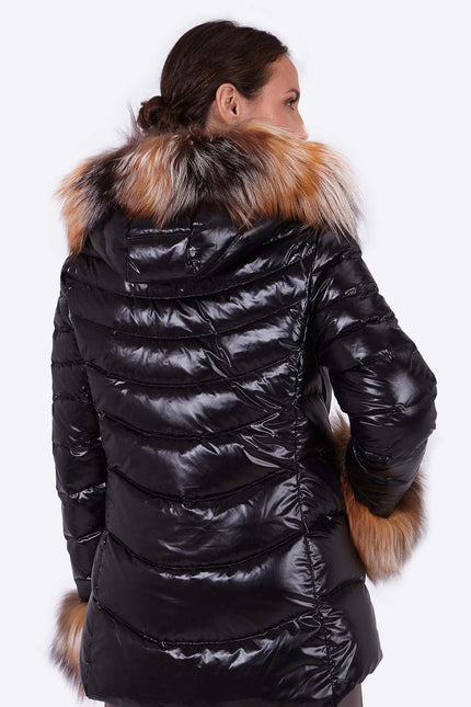 Women's down jacket ELIZABETH BLACK