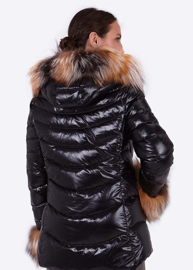 Women's down jacket ELIZABETH BLACK