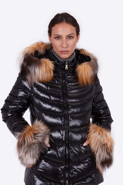 Women's down jacket ELIZABETH BLACK