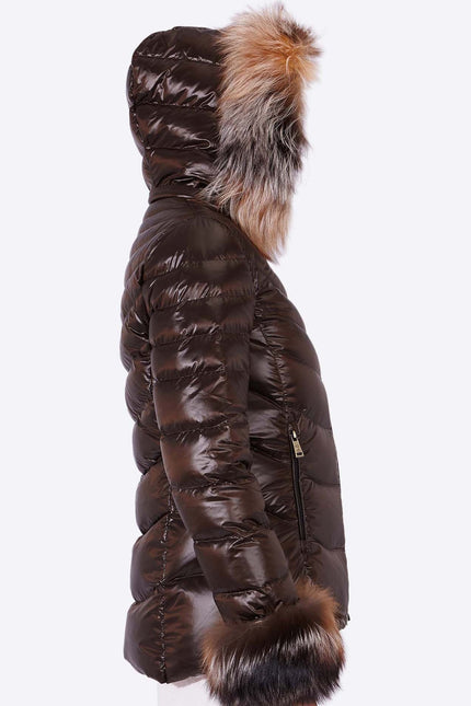 Women's down jacket ELIZABETH MOKA