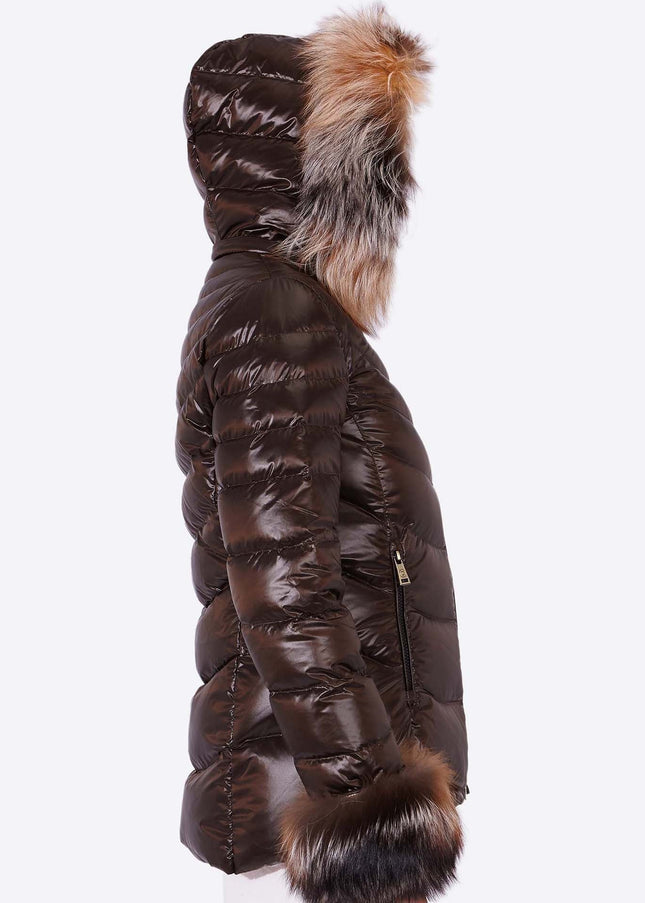 Women's down jacket ELIZABETH MOKA