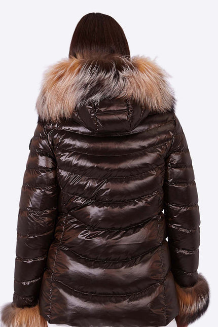 Women's down jacket ELIZABETH MOKA