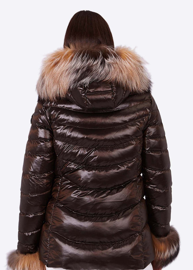 Women's down jacket ELIZABETH MOKA