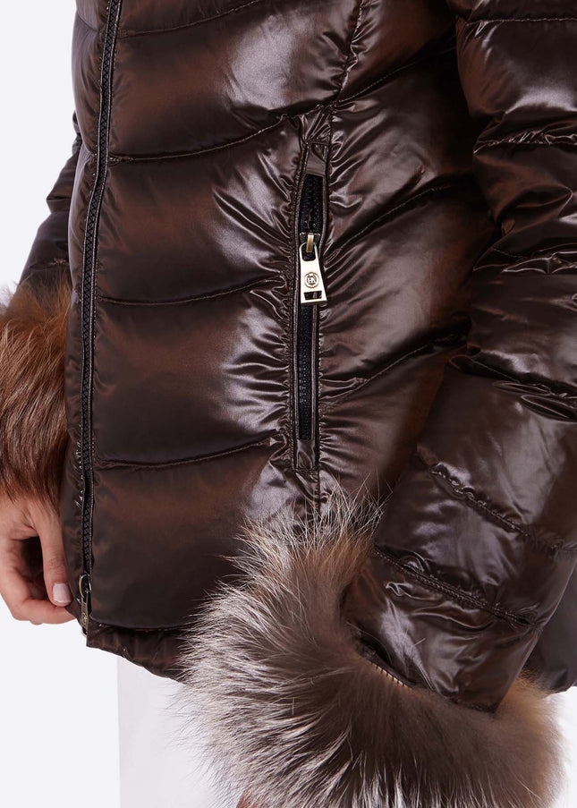 Women's down jacket ELIZABETH MOKA