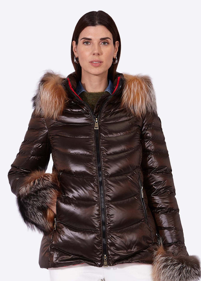 Women's down jacket ELIZABETH MOKA