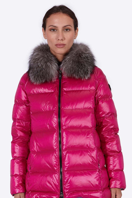 Women's down jacket KARINA-I CARDINAL PINK