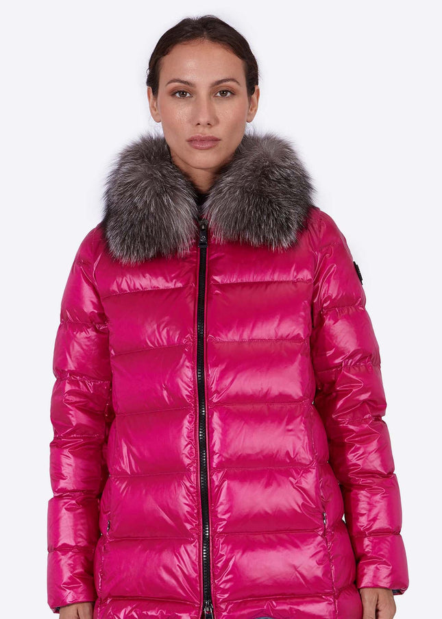 Women's down jacket KARINA-I CARDINAL PINK