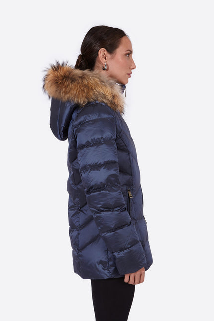 Women's down jacket LENA-N NAVY