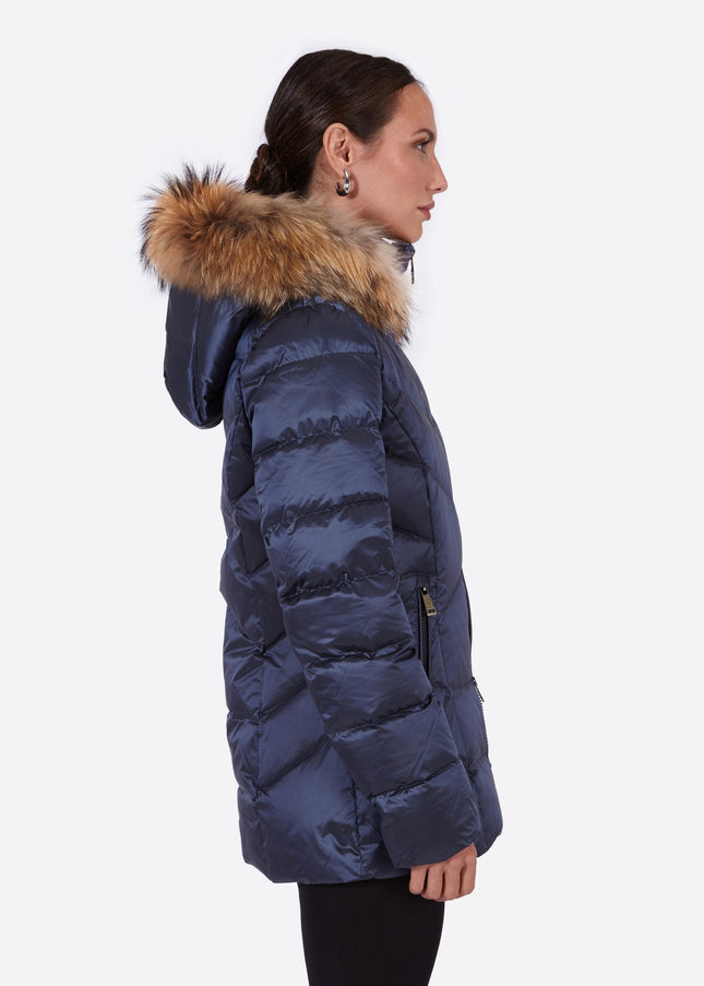 Women's down jacket LENA-N NAVY