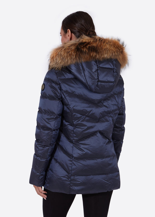 Women's down jacket LENA-N NAVY