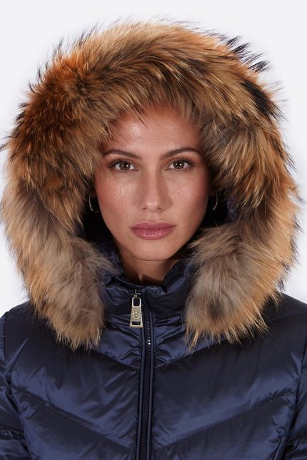 Women's down jacket LENA-N NAVY