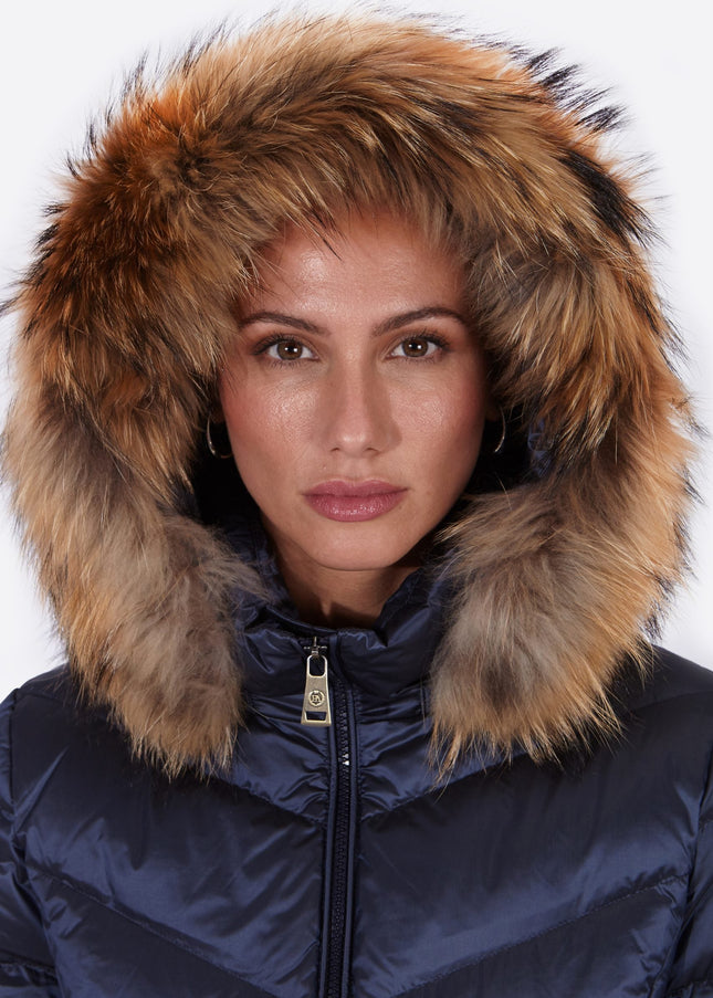 Women's down jacket LENA-N NAVY