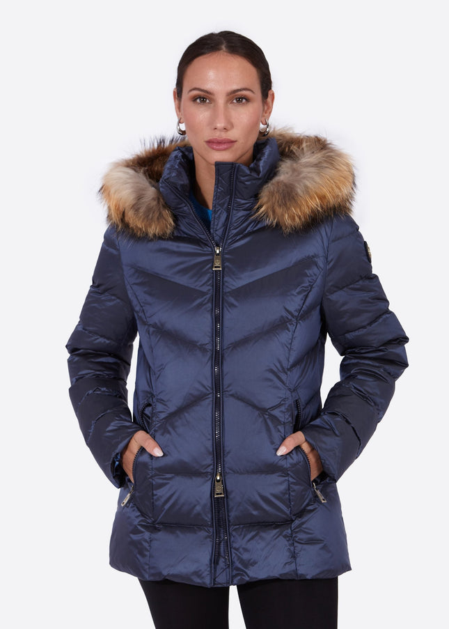 Women's down jacket LENA-N NAVY