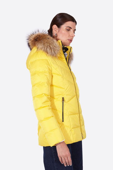 Women's down jacket LENA-N YELLOW