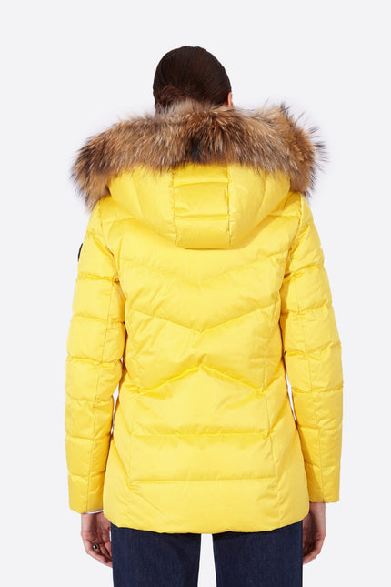 Women's down jacket LENA-N YELLOW