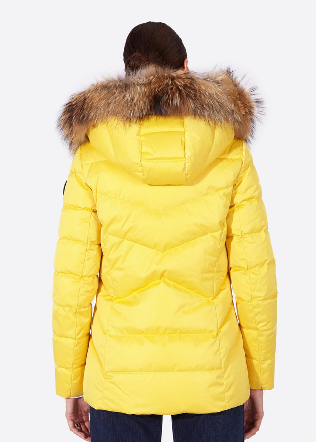 Women's down jacket LENA-N YELLOW