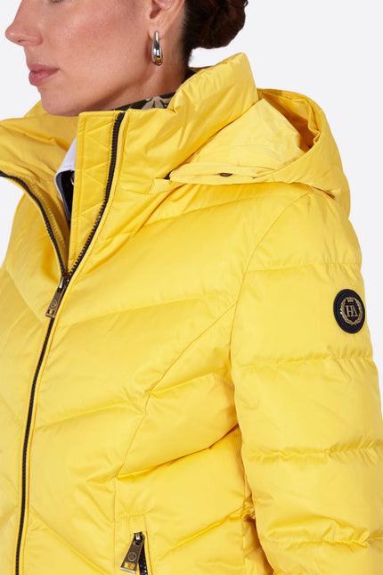 Women's down jacket LENA-N YELLOW