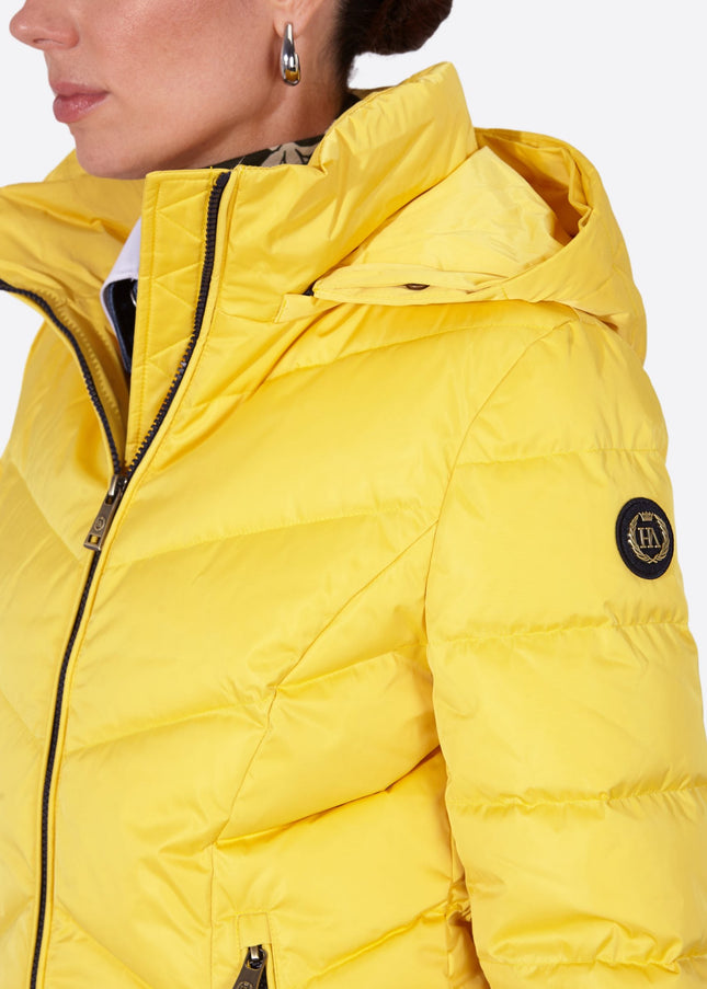 Women's down jacket LENA-N YELLOW