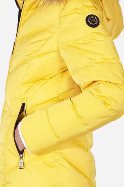 Women's down jacket LENA-N YELLOW