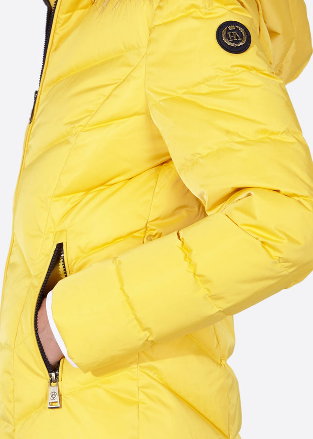 Women's down jacket LENA-N YELLOW