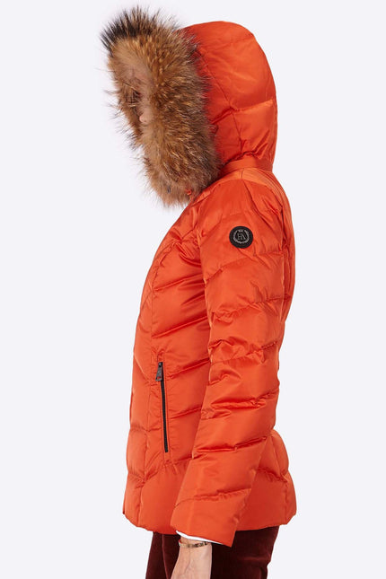 Women's down jacket LENA Naranja