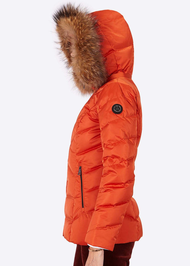 Women's down jacket LENA Naranja