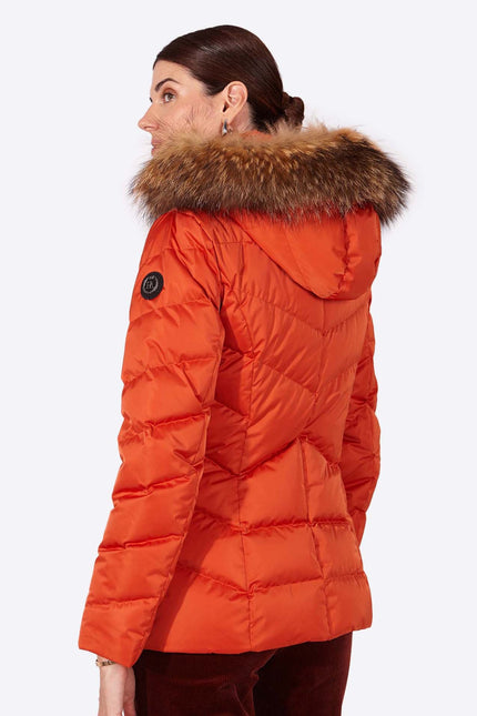 Women's down jacket LENA Naranja